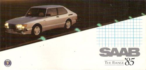 MY85 Leaflet Saab Range Modeljaar 1985 - Leaflet Saab Model Range 1985