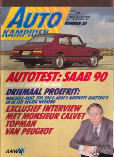 PersoverdeSaab90autokampioen1984 Pers over de Saab 90 - Autokampioen 1984