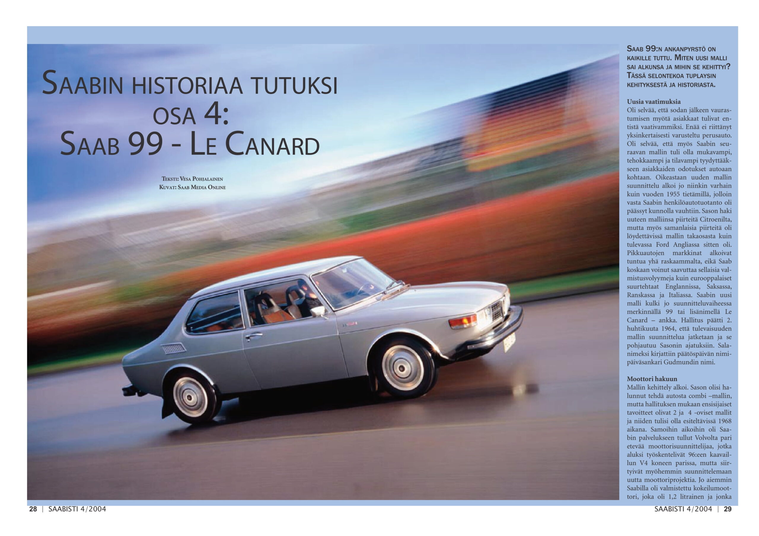 Saabisti 4 (2004) ‘Saabin Historiaa Tutuksi (Fins)’-1 Pers over de Saab 90 - Saabisti 4 (2004) 'Saabin Historiaa Tutuksi (Fins)'