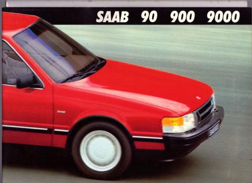 my86folderfinlandsaab909009000 Modeljaar 1986 - Folder Finland Saab 90/900/9000