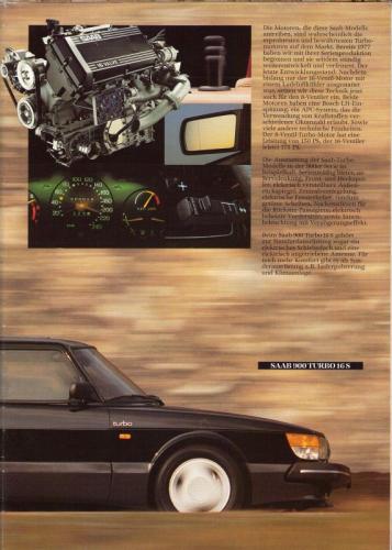MY86 - Duitstalige Folder Saab 90-900-9000 11