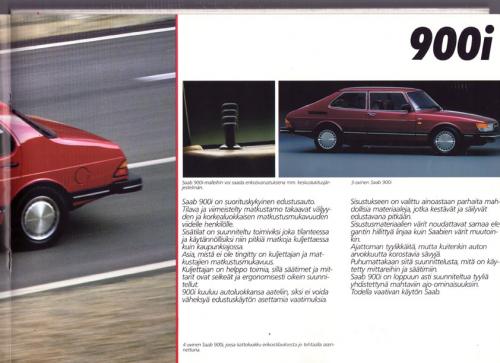 MY86 - Folder Finland Saab 90 900 9000 11