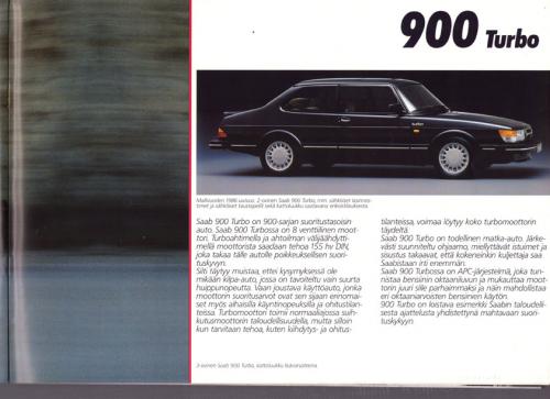 MY86 - Folder Finland Saab 90 900 9000 15