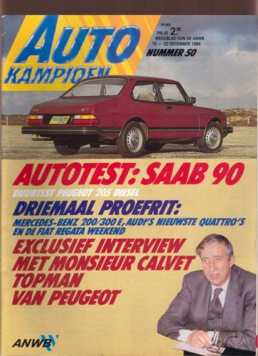 Pers over de Saab 90 - Autokampioen 1984
